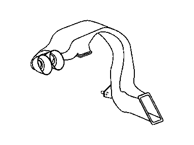 Mopar 55037742AE Duct-Floor