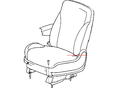 Mopar 1AY451L5AA Front Seat Back Cover