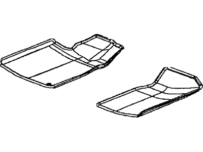 Mopar 82206495 Mat Kit-Floor - Front