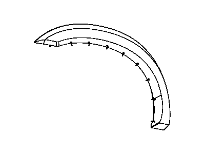 Mopar 1KA00RXFAD Molding-Wheel Opening Flare