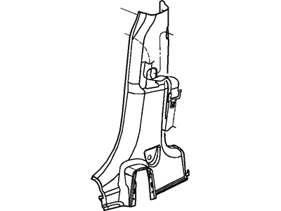 Mopar SF25XDVAD Molding-C Pillar