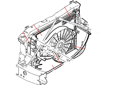 Dodge Dakota Radiator - 55056426AA