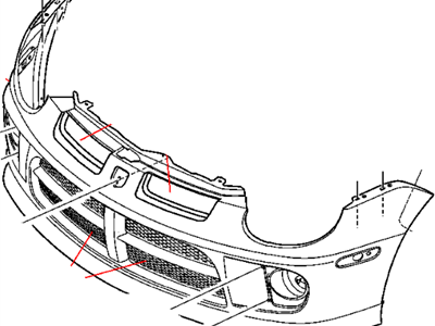 2004 Dodge Neon Bumper - 5101776AB