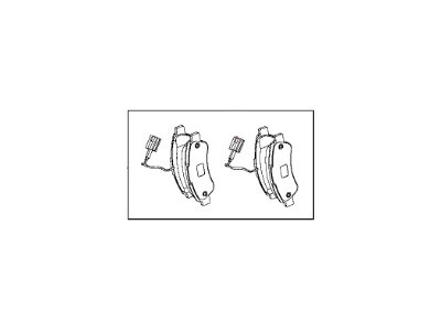 Mopar 68226919AA Rear Disc Brake Pad Kit