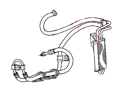 Mopar 52125406AE Hose-Power Steering Return