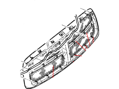 2002 Dodge Ram 1500 Grille - 55077185AD