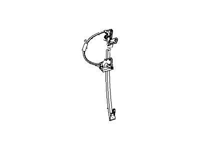 Mopar 55360037AE Rear Door Window Regulator