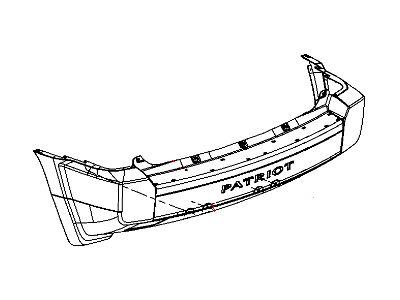 Mopar 68021294AA Rear Bumper Cover