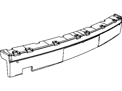 Mopar 5116367AB ABSORBER-Rear Bumper FASCIA