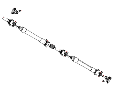 Mopar 52123135AA Rear Drive Shaft