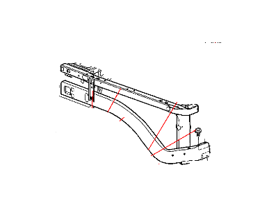 2007 Dodge Ram 1500 Radiator Support - 55275695AI