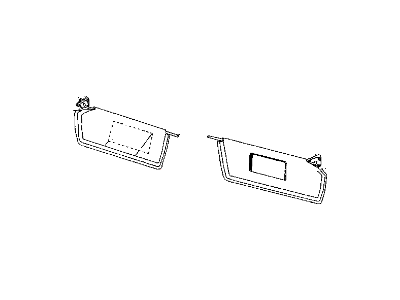 2001 Dodge Dakota Sun Visor - 5GE12TL2AD