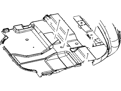 Mopar 5113267AA Belly Pan-Front