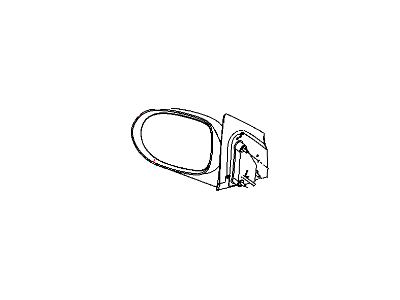 2010 Dodge Caliber Car Mirror - 68044049AA