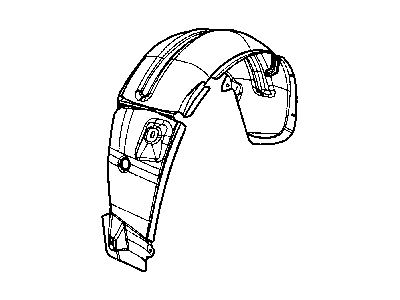 Mopar 5074102AC Shield-WHEELHOUSE