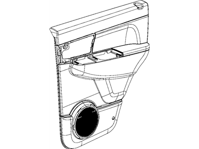 Mopar 1JY371KAAA Panel-Rear Door Trim