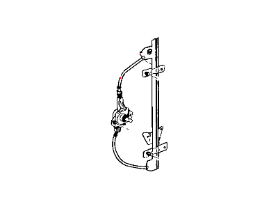 Mopar 55256572AH Rear Door Window Regulator Right