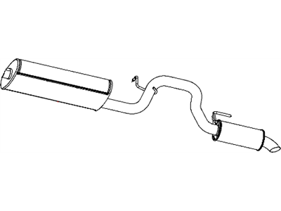 Dodge Nitro Exhaust Pipe - 52109806AF