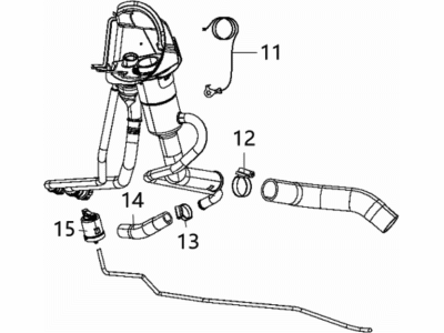 2016 Ram 3500 Fuel Filler Neck - 68090394AH