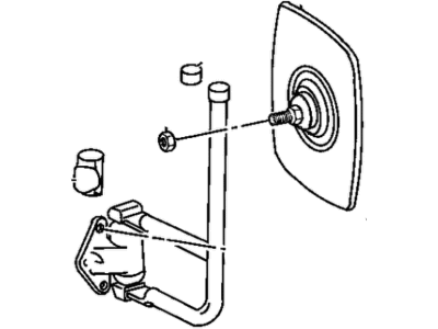 Mopar 55012571 Mirror Assembly , Right