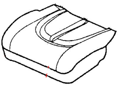 Mopar XB791L5AA Front Seat Driver Cushion (Includes Cover, Pad, Recliner)