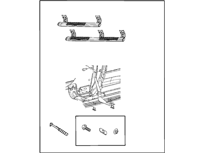 Mopar 82211497AE Step Kit-Tubular Side