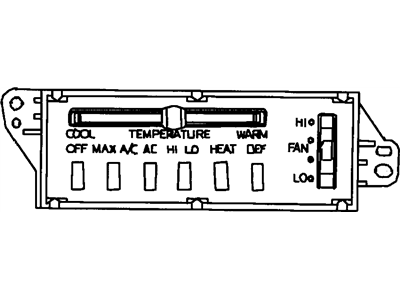 Mopar 55055466AF Air Conditioner And Heater Control