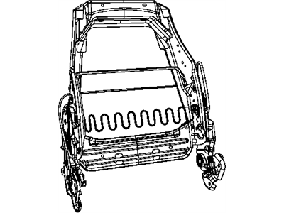 Mopar 5175824AA Frame-Front Seat Back