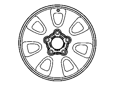 Mopar 5HE38TAEAB Aluminum Wheel