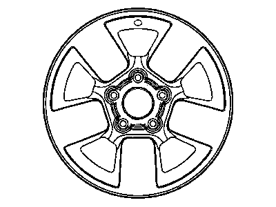 Mopar 5HF55XZAAA Aluminum Wheel