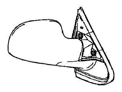 Mopar 4894410AE Passenger Side Mirror Outside Rear View