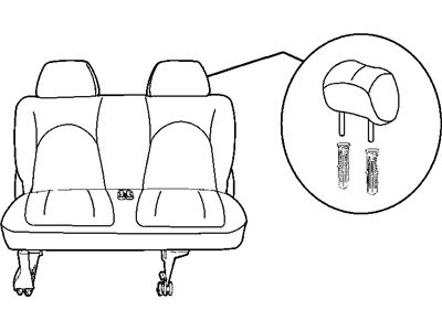 Mopar 1GJ761D5AA Seat-Rear