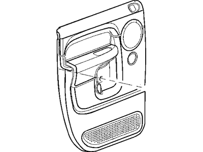 Mopar 1DB96BD5AA Cup-Door Pull