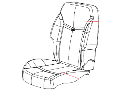 2012 Chrysler 200 Seat Cover - 1WD51JRRAA