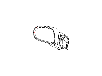 Mopar 5115047AD Outside Rearview Electric Heated Mirror