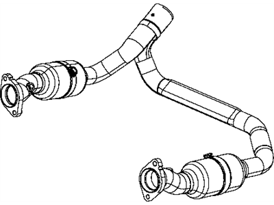 2012 Ram 2500 Exhaust Pipe - 68071834AB