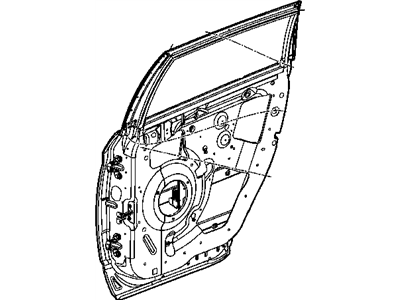 Mopar 4894229AB Door-Rear Door