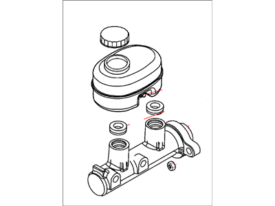 2002 Dodge Ram 3500 Brake Master Cylinder - 5017034AA