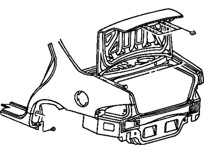 Mopar 4378659 Plug Deck Lid