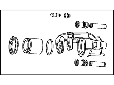 2008 Jeep Commander Brake Caliper - R5143703AB