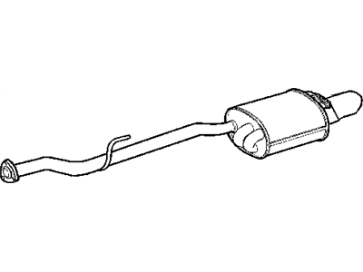 Mopar 5135436AA Exhaust Muffler And Tailpipe