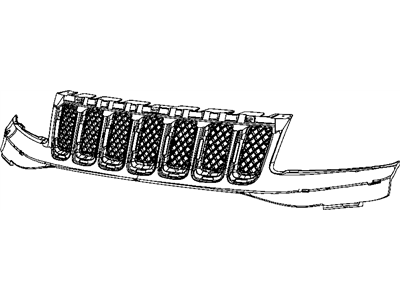 Mopar 68109866AA Grille-Insert