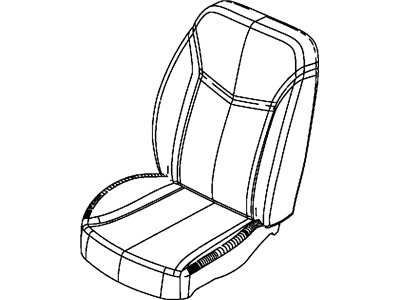 Mopar 1UT74DX9AA Front Seat Back Cover