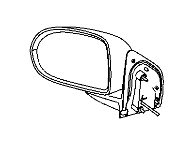 Mopar 5115042AF Outside Rearview Electric Foldaway Mirror