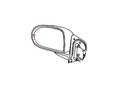 Mopar 5115047AF Outside Rearview Electric Heated Mirror