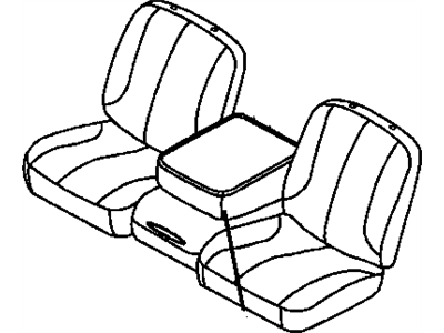 Mopar 1NL78XDVAA Front Seat Cushion Cover