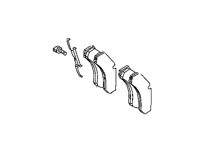 2006 Dodge Sprinter 2500 Brake Pad - 68065743AA