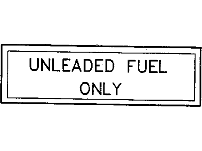 Mopar 4696849 Label-UNLEADED Fuel Only