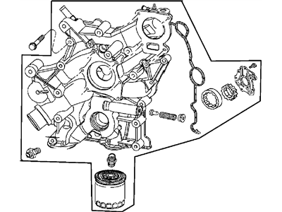 2006 Dodge Viper Timing Cover - 5037036AJ