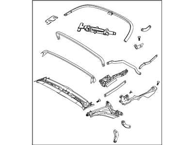 Mopar 5140983AA FRAMEASSY-Convertible Top